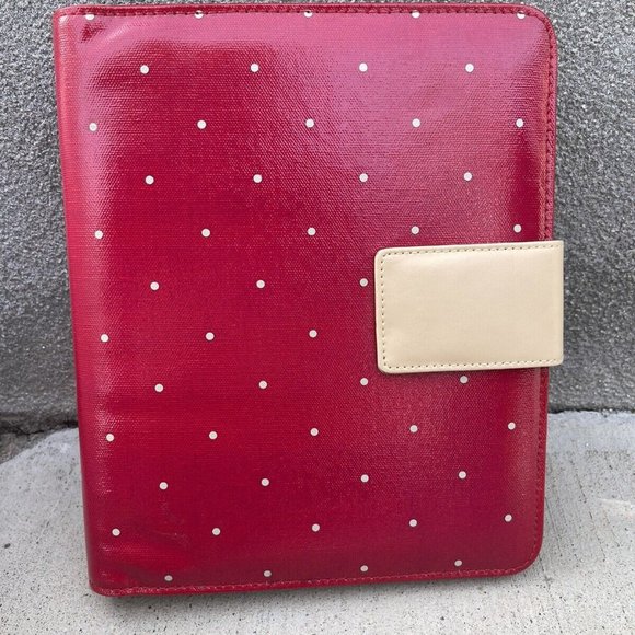 Franklin Covey Office Franklin Covey Red Polka Dot Compact Three